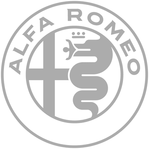 alfa romeo logo grayscale