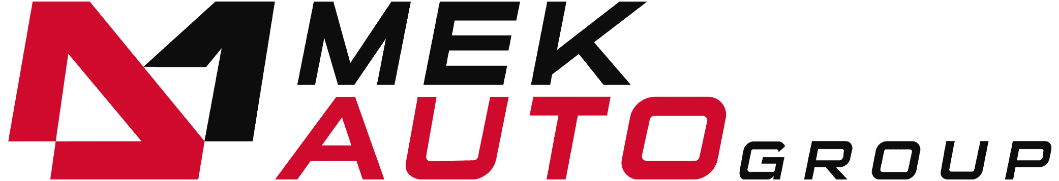 mek auto group logo red and black